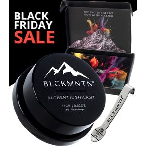 Authentic Shilajit Resin 100% Pure - 15 Gram - Mumijo - 83,47% Fulvinezuur - Gratis Maatlepel - EuroFins Gecontroleerd