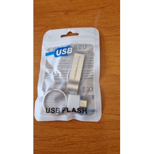 Revamp USB 2.0 64GB flash drive metallic grijs met verloopstuk naar mini USB -C