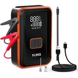 FlinQ - Jumpstarter - 12V - 4-in-1 - Luchtcompressor - LED Zaklamp - Powerbank