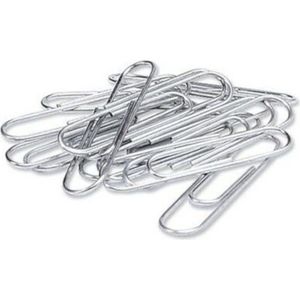 SOHO Paperclips – Zilveren paperclips - Papierklem - Met doosje – 30 stuks – 50 mm - Zilver