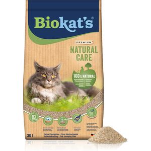 Biokat's Natural Care - 30 L - Kattenbakvulling - Klontvormend - Zonder geur