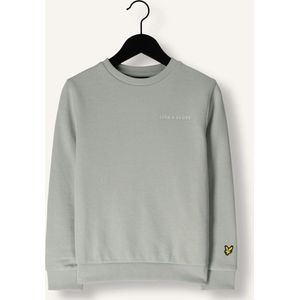 Lyle & Scott Script Embroidered Sweatshirt Truien & Vesten Jongens - Sweater - Hoodie - Vest- Grijs - Maat 110/116