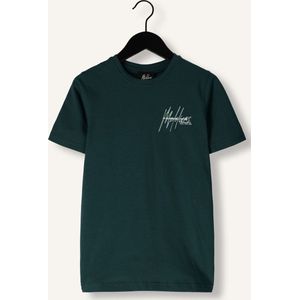 Malelions Space T-shirt Polo's & T-shirts Jongens - Polo shirt - Donkergroen - Maat 104
