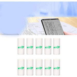 10 Stks Zelfklevende Thermische Papierrol - Mini Fotoprinter 57x25mm - Label Stickers .