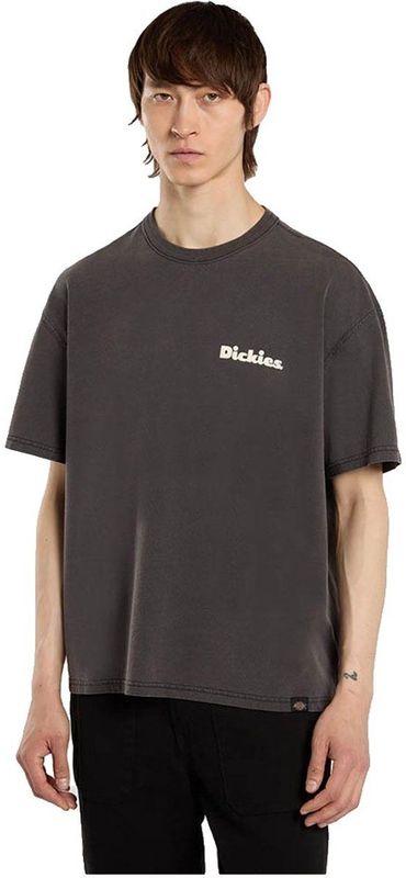 DICKIES Shirt 'Slayden'  donkergrijs / wit