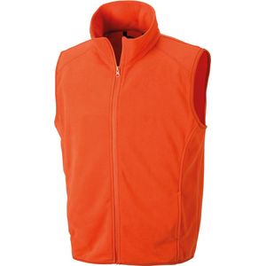 Result Micro fleece gilet R116X - orange - 3XL