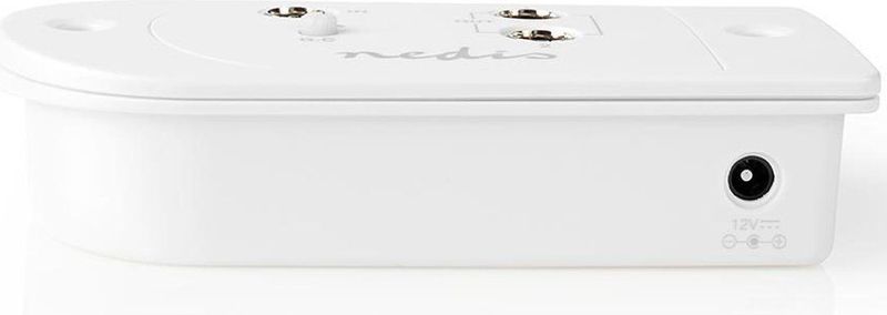 Nedis CATV-Versterker - Versterking: 18 dB - 40 - 862 MHz - Outputs: 2 - Versterkingsregelaar - Wit