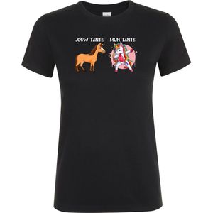 Klere-Zooi - Jouw Tante, Mijn Tante - Zwart Dames T-Shirt - S