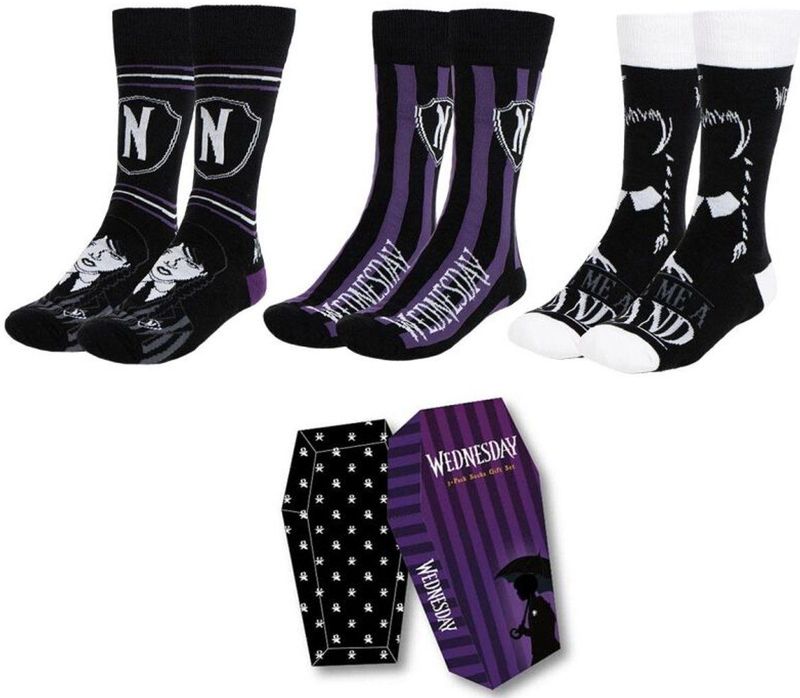 Cerdá - Wednesday - Sokken - Multicolor - Zacht Comfort - 3 Paar