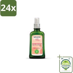 WELEDA - Zwangerschapsolie - Mama & Baby - 100 ml - Voordeelverpakking - 24 stuks - Zwangerschapsolie - Striae vermindering