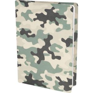 Camouflage rekbare boekenkaften A4 - 6 stuks