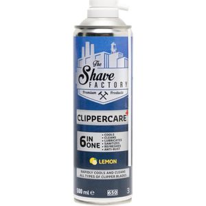 The Shave Factory - Clean & Cool Blade Spray - Onderhoudsspray - 500ML - Voor Alle Tondeuses en Trimmers