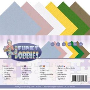 Linen Cardstock Pack - 4K - Yvonne Creations - Funky Hobbies