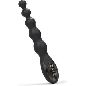 Extreme Beaded Anal Power Vibrator Black