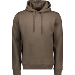 Pure Path Trui Hoodie With Print 24010301 49 Brown Mannen Maat - XL