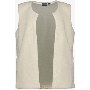 TwoDay dames teddy gilet lichtbeige - Maat XS