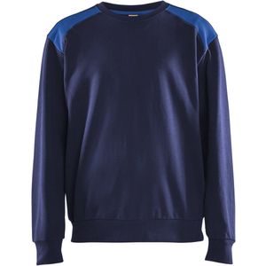 Blaklader Sweatshirt bi-colour 3580-1158 - Marineblauw/Korenblauw - XS