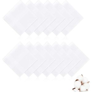 Lakens en zakdoeken set van 12 - Grote, vierkante katoenen zakdoeken voor mannen