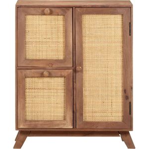 vidaXL Dressoir - 60x35x75 cm - Massief Mangohout Ladekast - Dressoir - Mangohout - Vintage - Landelijk