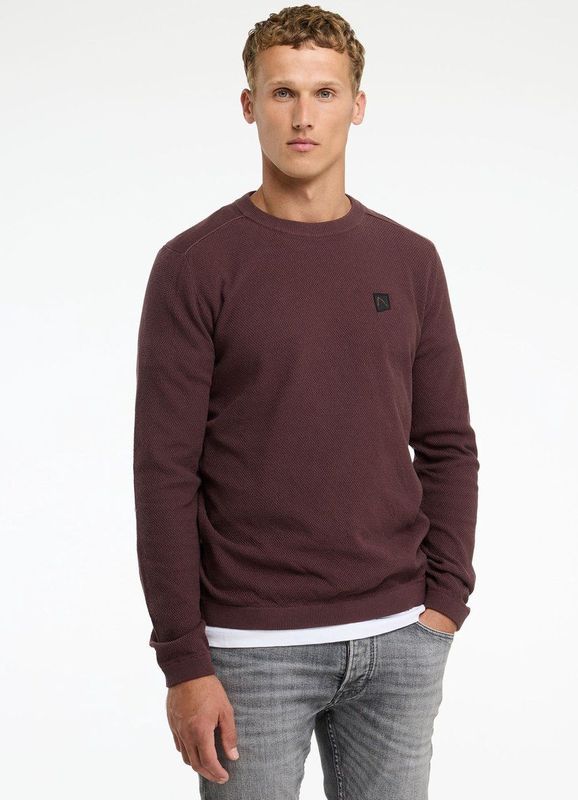 CHASIN' - Sal - Trui - Donkerrood - Regular Fit