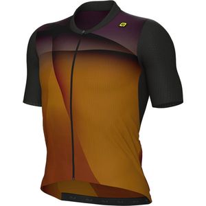 Ale R-ev1 Sprinter Korte Mouw Wielertrui Bruin L Man