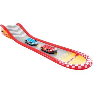 Racing Fun Glijbaan 257cm x 216cm x 84cm - Opblaasbare Waterglijbaan