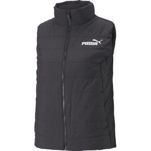 PUMA ESS Padded Vest Dames Jas - Zwart - Maat L