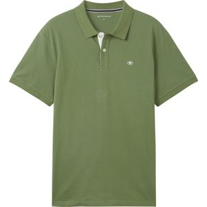 TOM TAILOR basic polo with contrast Heren Poloshirt - Maat XXXL