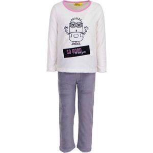 Kinderpyjama - Minions - Fleece - Wit/Grijs - 6 jaar/116 cm