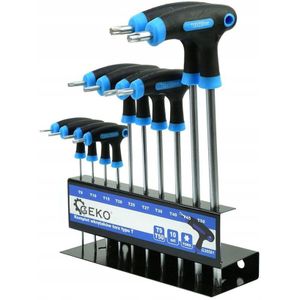 Geko Torx T-sleutelset T9-T50, 10-delig