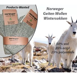 5-Paar Norweger Geiten Wollen Wintersokken-Maat 39/42