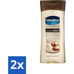 2 x Vaseline - Cocoa Radiant - Oil Gel - Intens Voedend - 200 ml - Vaseline - Cocoa Radiant - Voedende Gel - Cacaoboter - Droge Huid