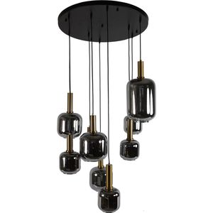 Hanglamp 9-Lichts Rond Galaxy Zwart