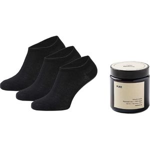 Sneakersokken - Biologisch katoen - Maat 41-46 - Comfortabele sokken - Herensokken - Natuurlijke geur
