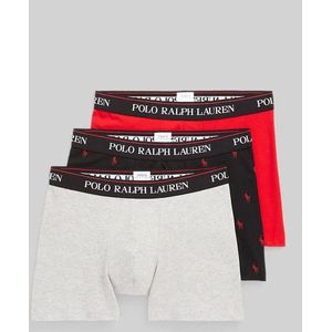 Polo Ralph Lauren 3-pack Boxer Brief XXL grijs-zwart-rood