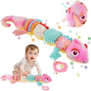 Pluche Caterpillar Babyspeelgoed met Multi-Sensor Design - Rammeltextuur - Nieuw Tummy Time Speelgoed voor Jongens en Meisjes 0-3-6-12 maanden