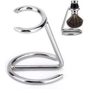 Houder voor Roestvrijstalen Scheerborstel - Duurzame Standaard voor Salon, Thuis en Onderweg Gebruik