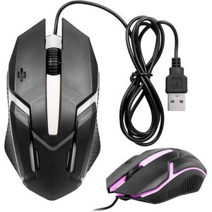 RGB LED-gamingmuis voor gamers 1200 dpi
