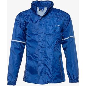 Mountain Peak dames/heren regenjas - Blauw - Met capuchon - Ritssluiting - Maat XXL