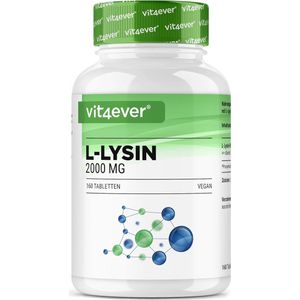 Vit4ever - L-Lysine 2000 - 160 Tabletten - 1000 mg per Tablet - Veganistisch