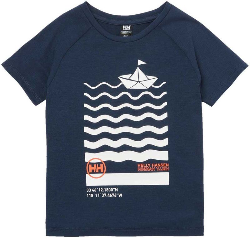 Helly Hansen Shield T-shirt Met Korte Mouwen Blauw 24 Months Jongens,Meisjes