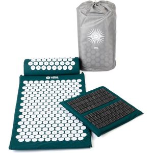 Deluxe Acupressuurmat Set met Nekrol en Voetmat voor Thuismassage tegen Pijn en Stress