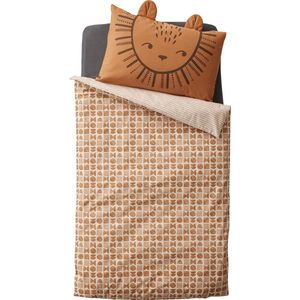 Baby - ETHNIC - Dekbedovertrek - Beige - 100% Geweven Katoen