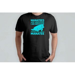 Manatees Are Awesome - T Shirt - Manatee - ManateeLove - SaveTheManatees - SeaCow - Zeekoe - ManateeLiefde - ZeeReus - Dierenliefde