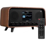 Audizio - Desio - DAB Radio - Houtlook Donker - Retro Radio met Bluetooth