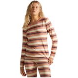 Billabong Warm Up Tech T-shirt Met Lange Mouwen Oranje S Vrouw