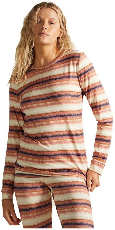 Billabong Warm Up Tech T-shirt Met Lange Mouwen Oranje S Vrouw