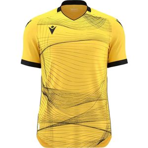 Macron Wyvern Eco Shirt Korte Mouw Heren - Geel / Zwart | Maat: S