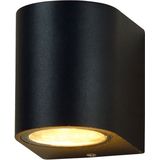 Buitenlamp - Wandlamp buiten - Badkamerlamp - Valence - Zwart - IP54 - Geschikt voor GU10 spot