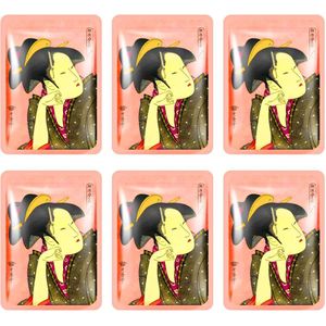 Mitomo Camellia Flower Oil & Matcha Gezichtmasker - Japanese Quality Hydraterende en Verzorgende Face Mask - Anti Aging Sheet Mask - Anti Rimpel Tissue Mask - 6 x 25g